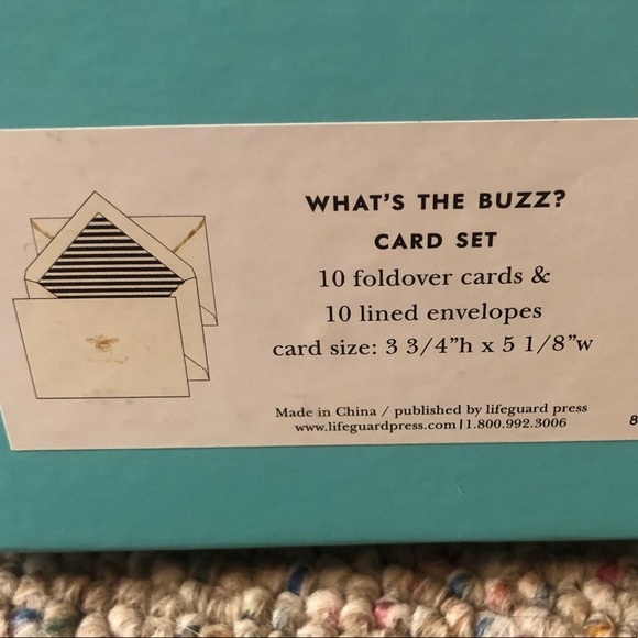 π Kate Spade β οΈ Whatβs the Buzz Notecards Set - Picture 5 of 7